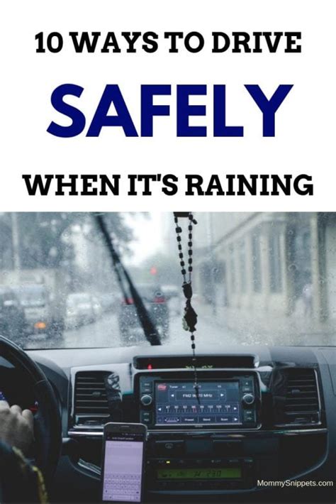 10 Ways To Drive Safely When Its Raining Mommy Snippets