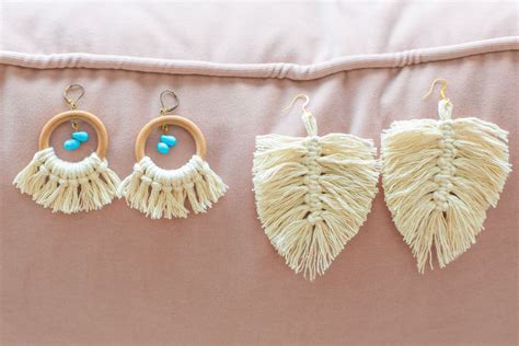 How To Make Macrame Earrings Two Ways