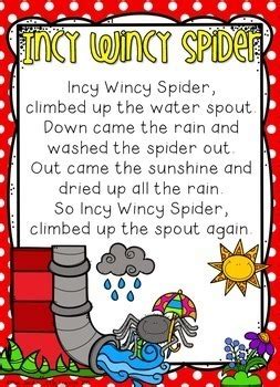 Incy Wincy Spider: Nursery Rhyme Pack by Miss Jacobs Little Learners