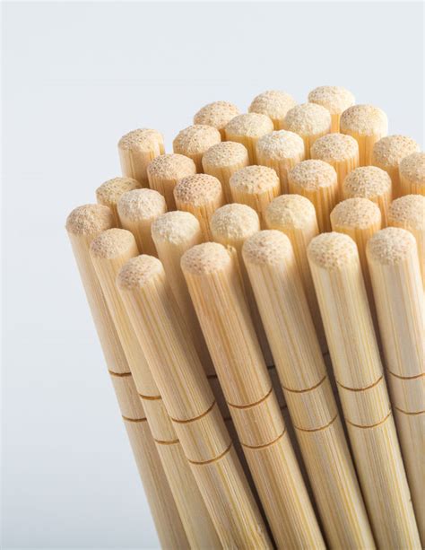 Custom Naked Round Bamboo Chopsticks Disposable For Takeaway Food