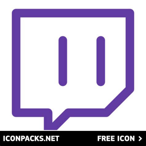 Free Twitch Logo Transparent Purple Lineal Svg Png Icon Symbol