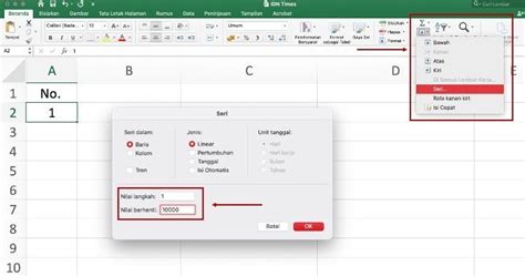 Cara Membuat Nomor Di Excel Panduan Lengkap Dan Terperinci Digilive