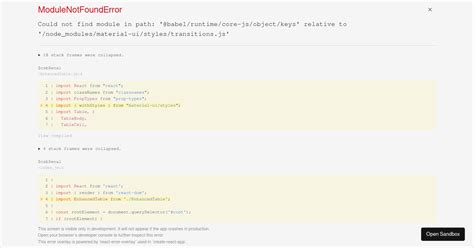 MUI Table Sorting Codesandbox