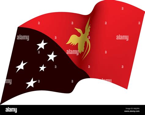 Papua New Guinea Flag Vector Stock Vector Image And Art Alamy