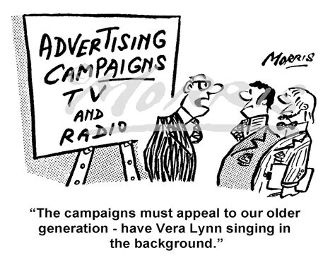 Advertising Campaign Cartoon Ref 7993bw Business Cartoons