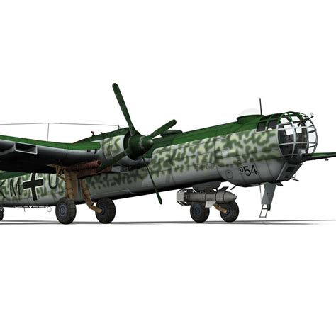 Heinkel He 177 A 5 Greif 6 KG 100 Modelo 3D 119 Fbx Lwo Obj