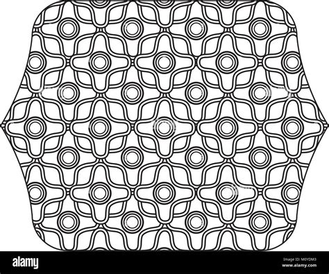 line rectangle with pattern graphic seamless background design Stock ...