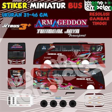 Jual Stiker Miniatur Bus Mooneyes Armagedon Saturn Pink Shopee