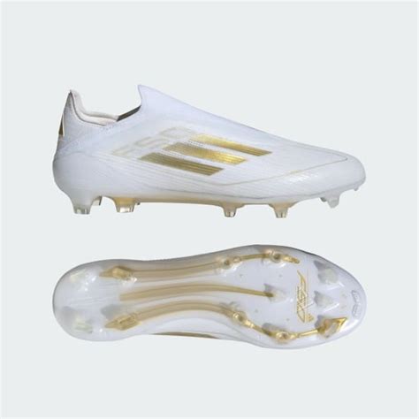 Adidas F50 Elite Laceless Firm Ground Boots White Adidas Uk