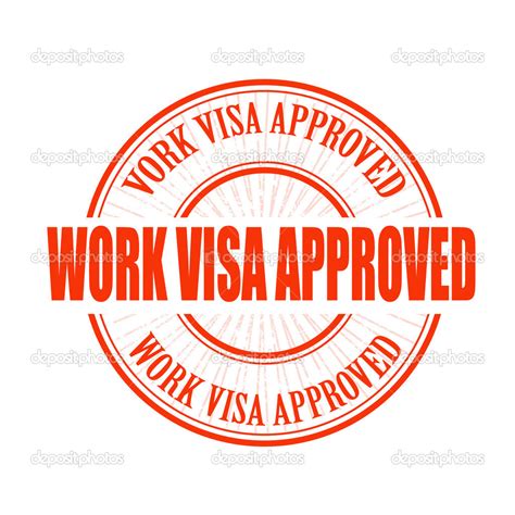 Work visa approved stamp Stock Vector Image by ©lauraluchi #43019539