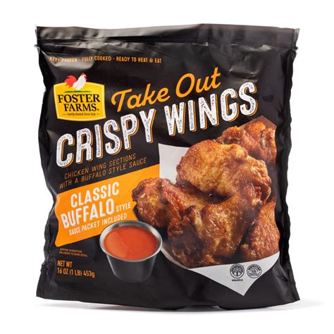 【foster Farm】take Out Crispy Wings Classic Buffalo 16oz Weee