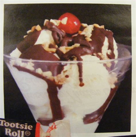 Tootsie Roll Ice Cream Sauce -- just tootsie rolls and water melted ...