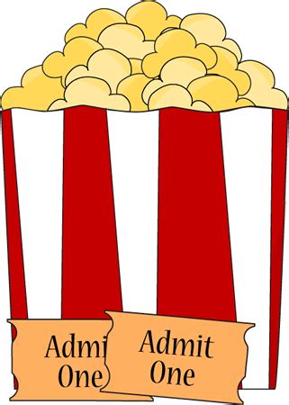 Movie Theater Popcorn Background Clipart