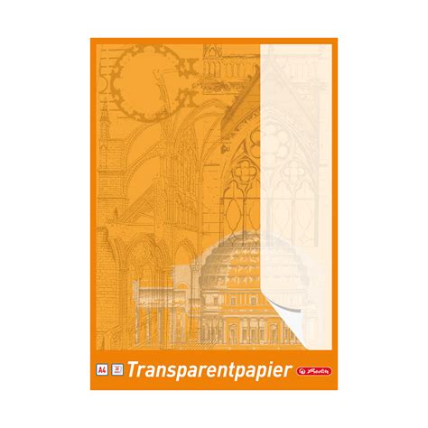 Livepac Office Herlitz Transparentpapier Blatt Din A