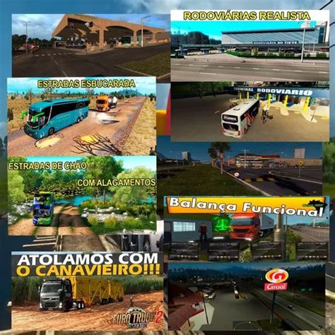 Euro Truck Simulator Mod Bus V Mapas Brasil Venda Em Lagoa