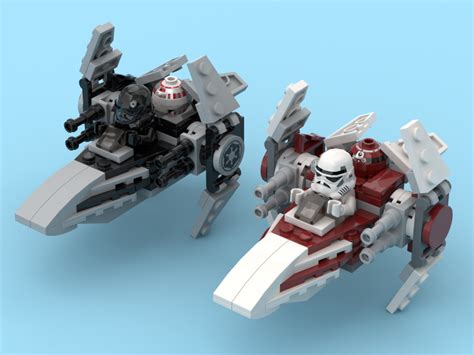 Lego Moc Microfighter Imperial V Wing By Bensbrickdesigns