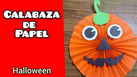 Calabaza De Papel Para Decoraci N En Halloweenen Forma De Roseton O