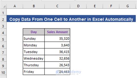 Formula To Copy Data From One Cell To Another Catalog Library