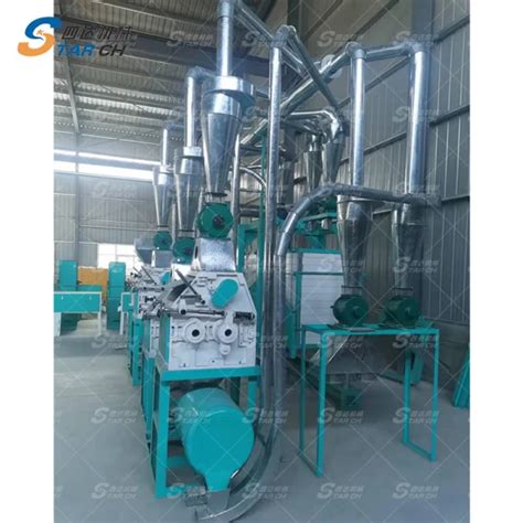 Fully Automatic Corn Maize Mill Machine Corn Flour Production Line