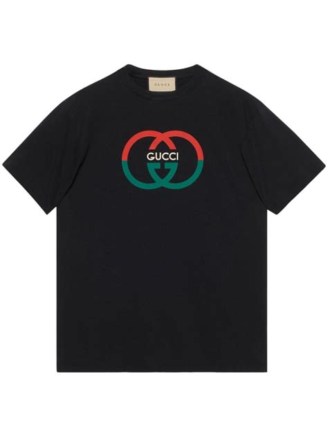 Gucci Logo Print Cotton T Shirt Farfetch