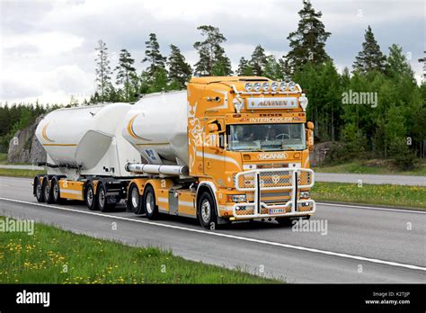 Paimio Finland June Super Tank Truck Scania R Of