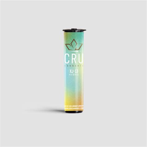 Cru Cannabis Xj 13 75g Hybrid Pre Roll Leafly