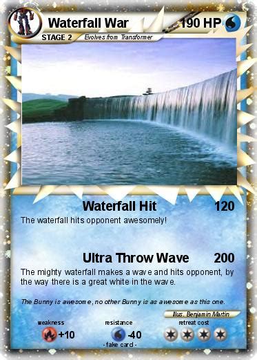 Pokémon Waterfall War Waterfall Hit My Pokemon Card