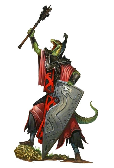 Serpentfolk Cleric of Ydersius - Pathfinder PFRPG DND D&D 3.5 5E 5th ed ...