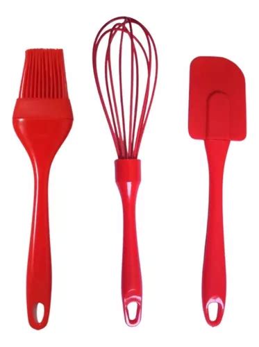 Kit Culin Rio De Silicone P Cozinha Esp Tula Pincel E Fue Mercadolivre