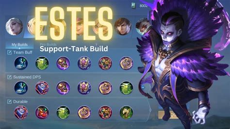 MVP Support Tank Estes Best Build 2023 MLBB YouTube