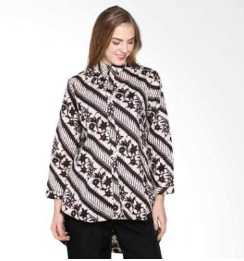 batik formal wanita  kerja  kantor modis model baju batik