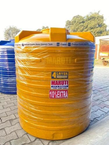 Weather Resistance Yellow Four Layer Pvc Water Storage Tank 500 Ltr