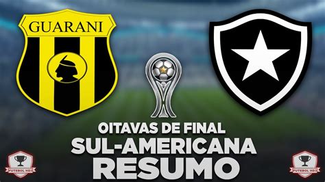 Botafogo empata Guaraní PAR e vai às quartas da Sul Americana YouTube