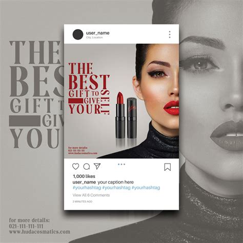 Cosmetics Social Media Post Design Behance