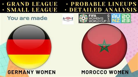 GER W Vs MOR W DREAM11 Germany W Vs Morocco W Dream11 Predictions