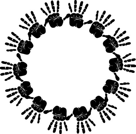 Hands Circle Transparent Png Png Play