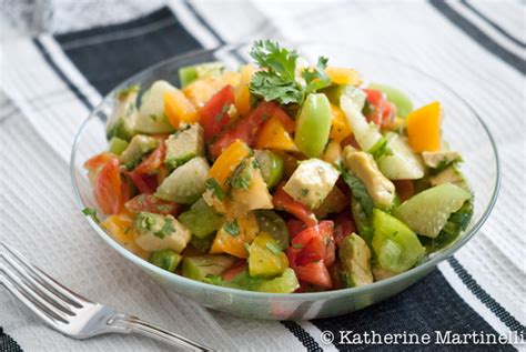 Tomato Tomatillo And Avocado Salad