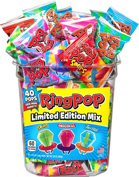 Ring Pop Bag 4 035 Oz 10g Net Wt 14 Oz 40g