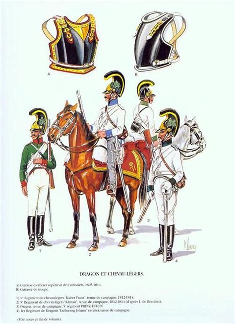 Austrian Cavalry A Cuirass Of Cuirassier Officer 1805 1814 B Cuirass Of A Private 1 1st