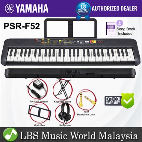 Yamaha Psr F Keys Electronic Portable Keyboard With Piano Stand