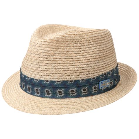 Trilby Abaca Natural Straw Trilby Hat Stetson