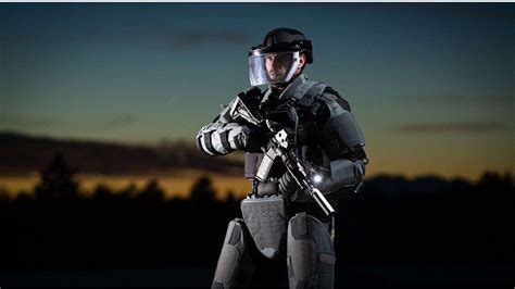 An Innovative Exoskeleton Made of Bulletproof Material Can Withstand ...