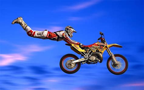 Yellow Motocross Dirt Bike Machine Auto Wallpaper Motorcycle