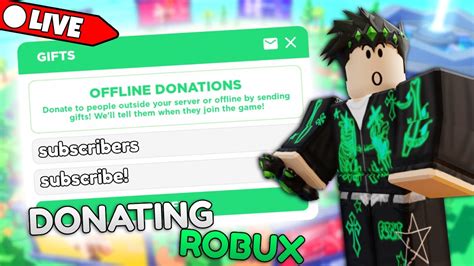 Donating Robux To Every Viewer💸 Pls Donate Live🔴road To 300k💸 Youtube