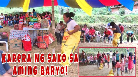 Karera Ng Sako Sa Aming Baryo Parlor Games CHRISTMAS PARTY CELEBRATION