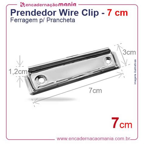 Prendedor Para Prancheta Wire Clip 7cm Encadernação Mania Loja De Insumos Para Papelaria E