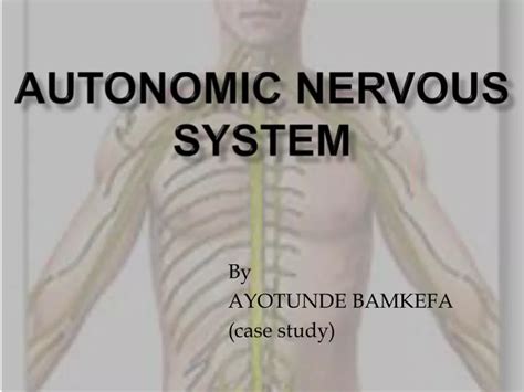 Ppt Autonomic Nervous System Powerpoint Presentation Free Download