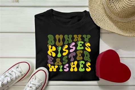 1 Bunny Kisses Easter Wishes Retro Design Designs Graphics