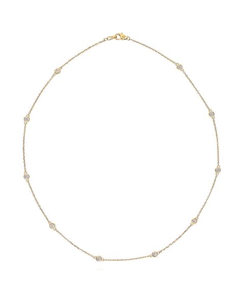 Yellow Gold Diamond By The Yard Necklace Grand Jewelers