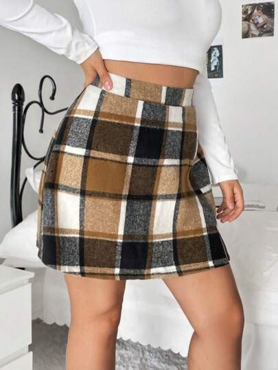 Search Plaid Skirt Shein Usa